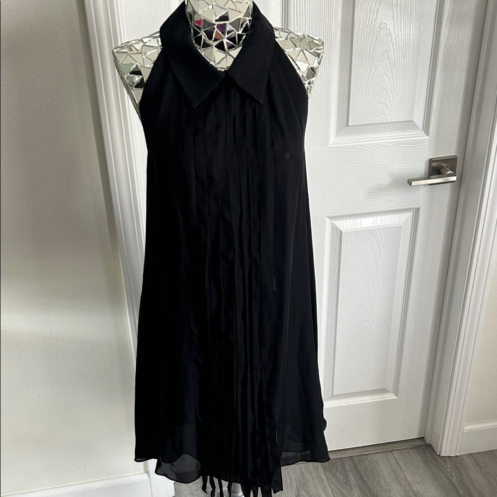 SEA NEW YORK Black Silk Sleeveless Dress 8